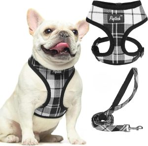 PupTeck Checkered Frills Soft Mesh Dog Vest Harness